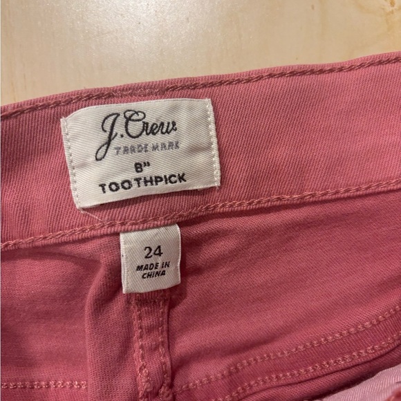 J.Crew 8” Toothpick Skinny Pants in Dusty Rose Pink | Size 24 - Picture 2 of 8
